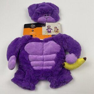 Hyde & Eek Purple Gorilla Dog Costume Size Small Halloween